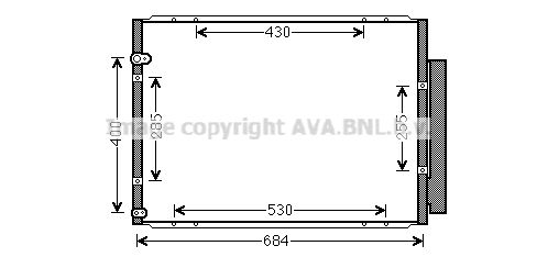 AVA QUALITY COOLING Kondensators, Gaisa kond. sistēma TO5574D